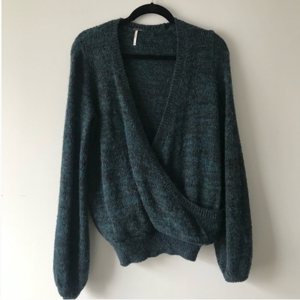 Free People Cross My Heart Wrap Sweater